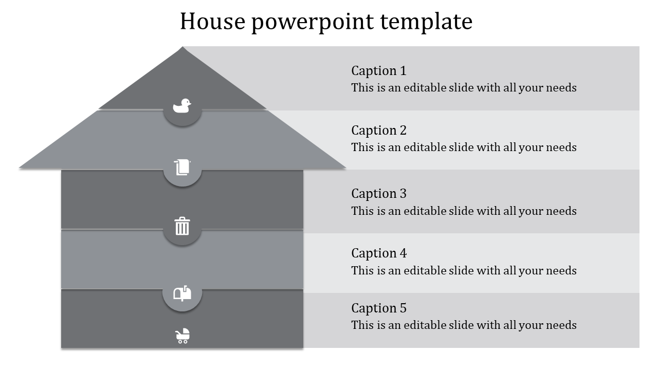 Editable House PowerPoint Template Presentation Design